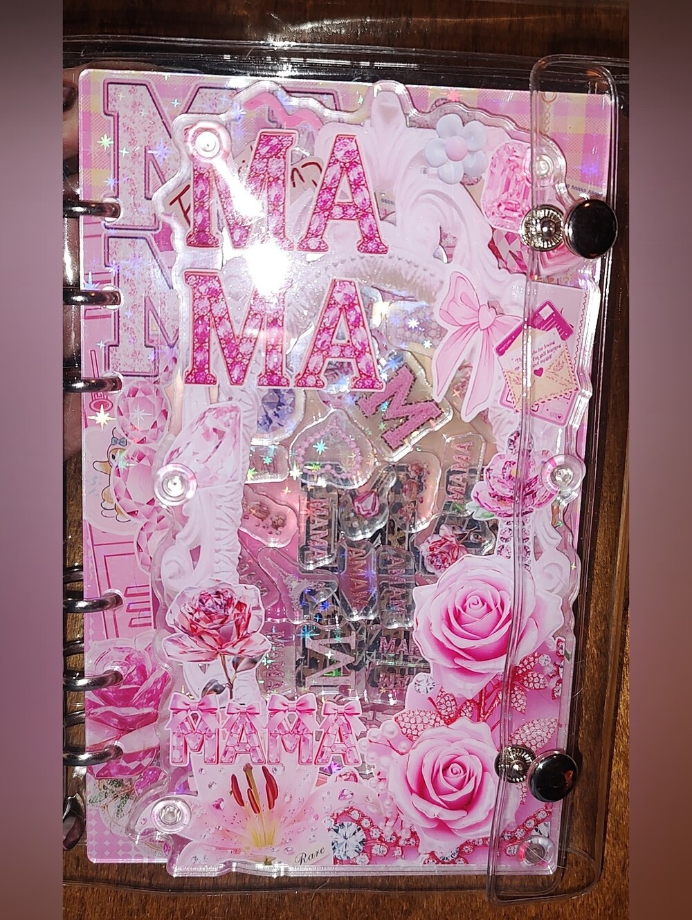 New! MaMa Shaker Photo Book With Clear Protective Cover